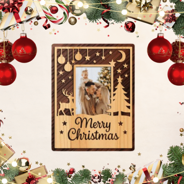 Рамка весела коледа